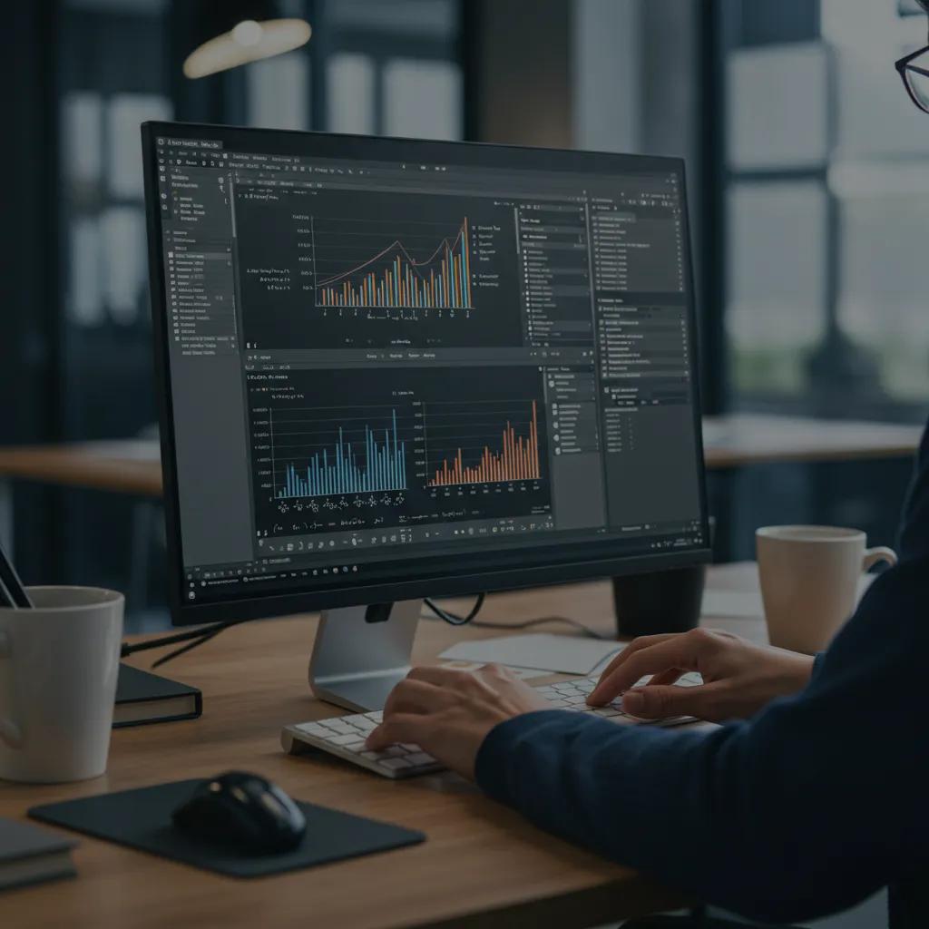 Professional enhancing advanced Excel skills with complex formulas and data visualizations